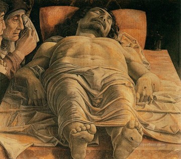 Andrea Mantegna Painting - The dead Christ Renaissance painter Andrea Mantegna
